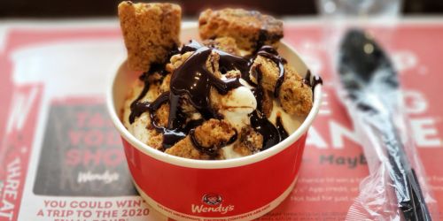 Wendy’s Frosty Cookie Sundae is Available Now (Topped w/ Ghirardelli Chocolate Sauce)