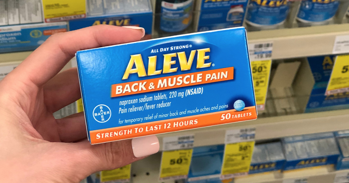 Aleve Pain Reliever 50ct Only 37¢ Each After CVS Rewards (Starting 4/14)
