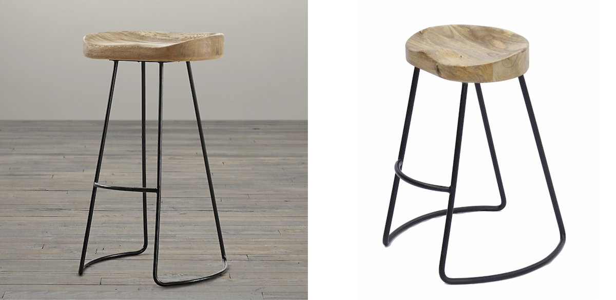 Restoration hardware tractor online stool