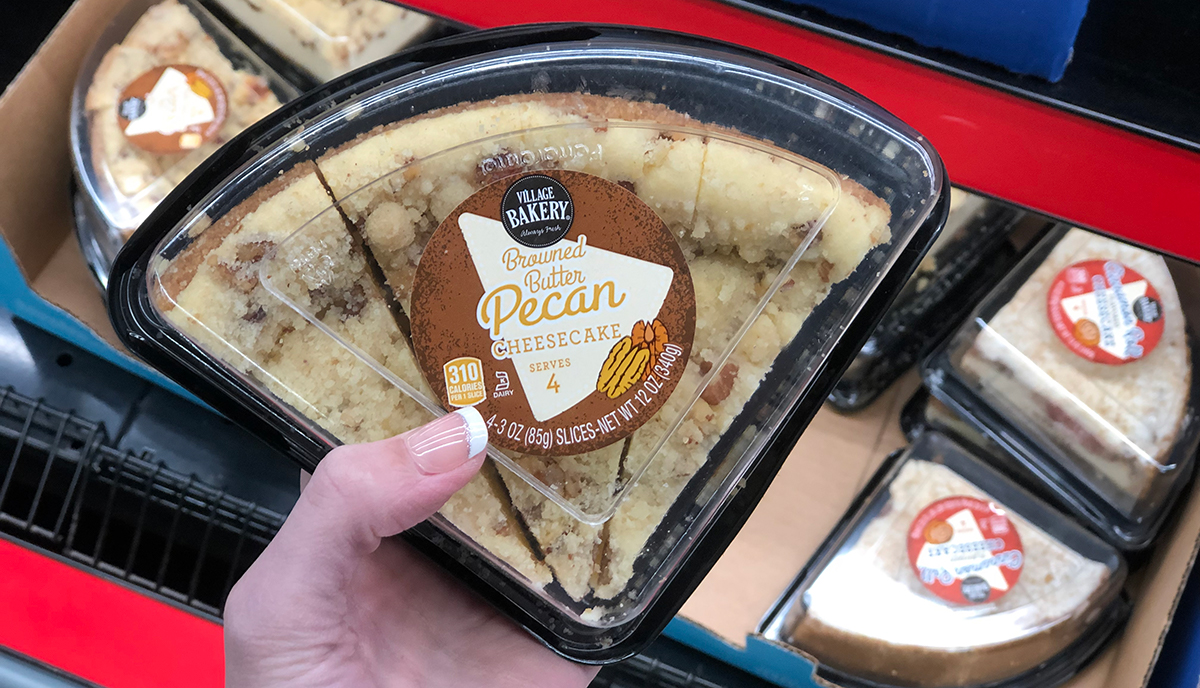 aldi food finds april 3 - browned butter pecan cheesecake