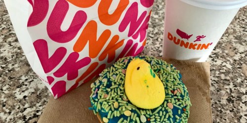 NEW Dunkin’ Donuts PEEPS Donut & Coffee Now Available