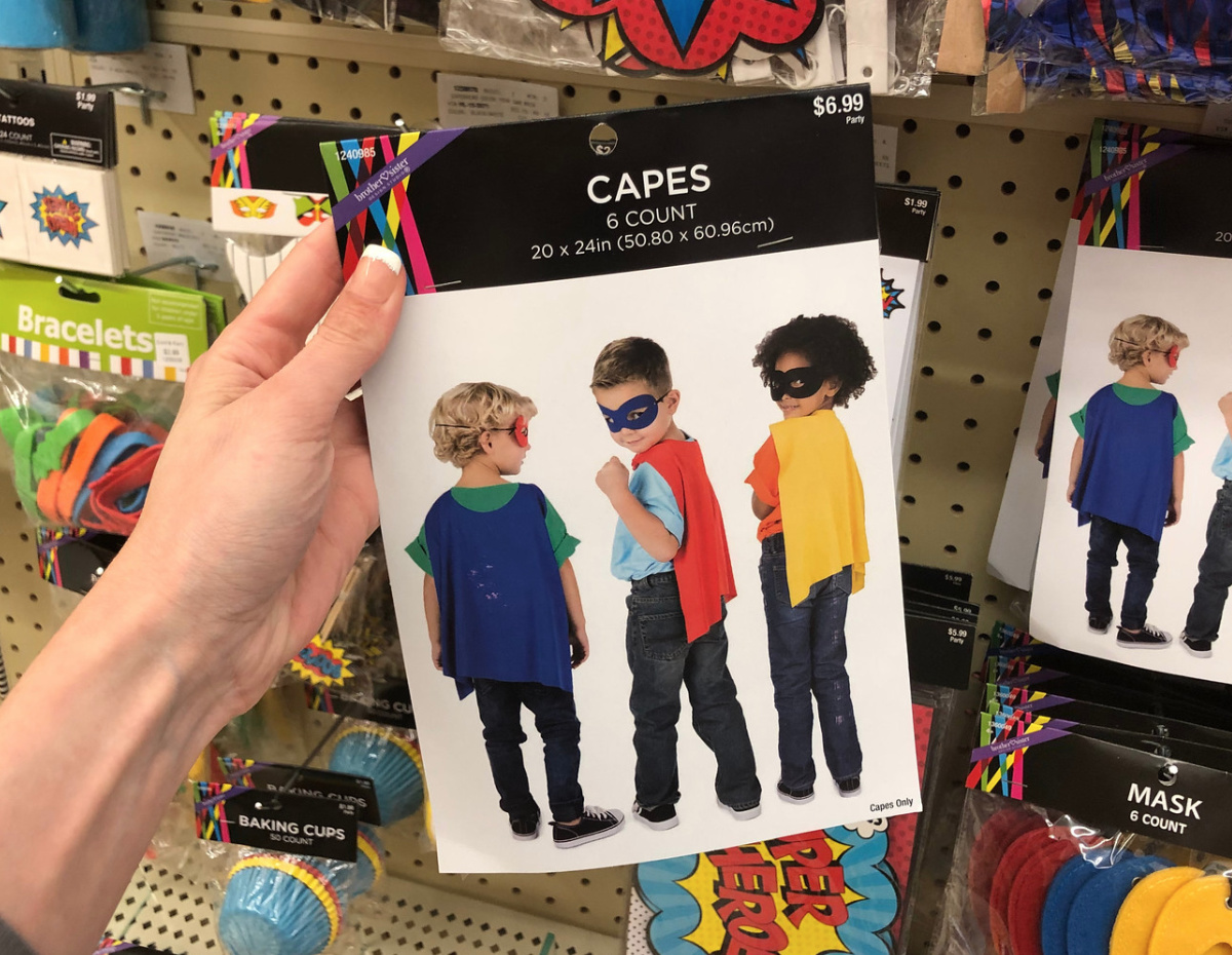 6-count of capes at Hobby Lobby
