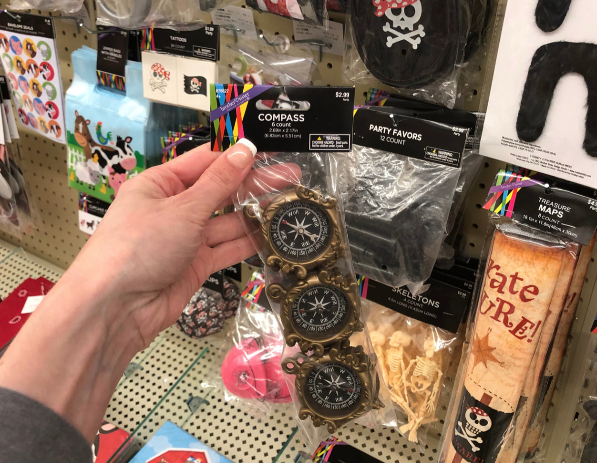 pirate party favors at Hobby Lobby