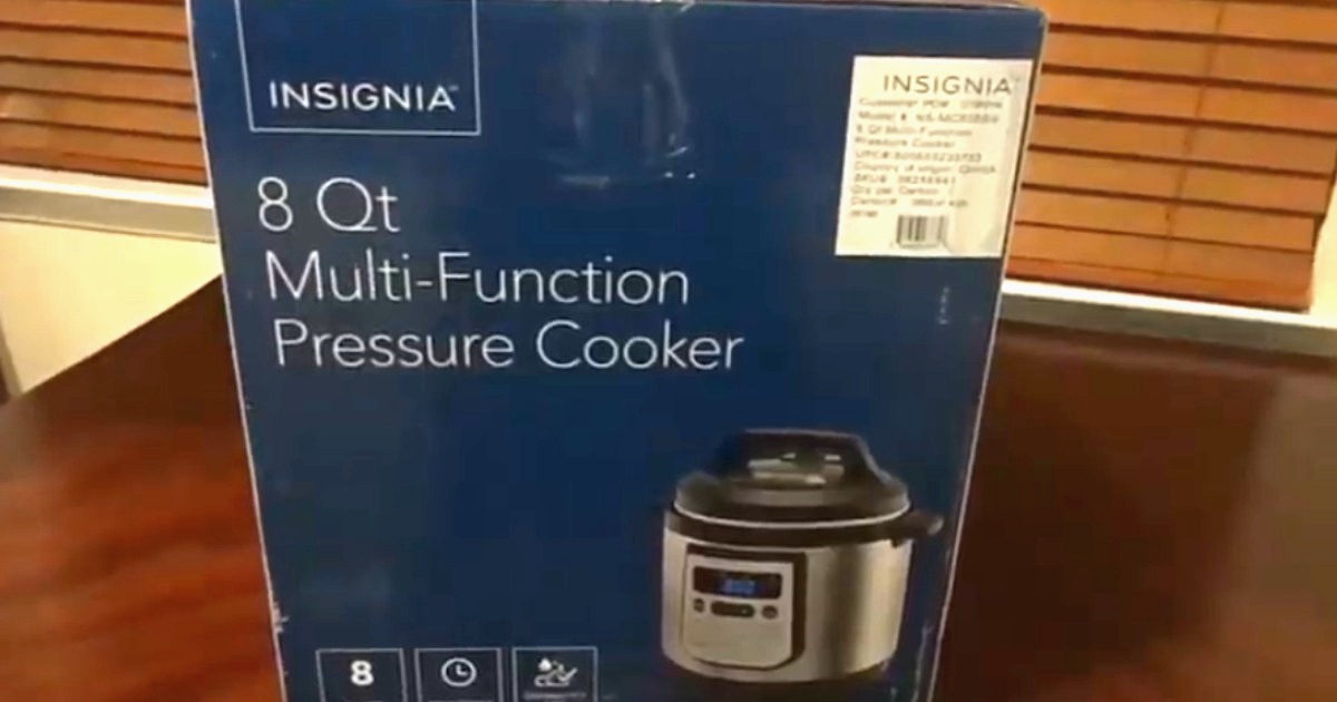 insignia 8-quart pressure cooker box