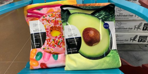 FUN Round Beach Towels Only $9.97 at Walmart (Avocado, Donut, Pizza & More)