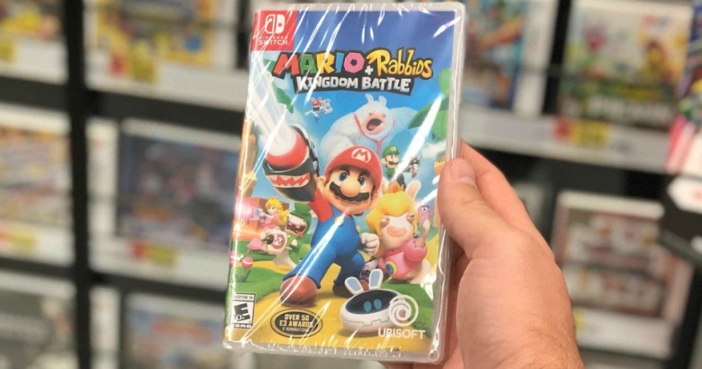 Mario Nintendo Switch Game in hand