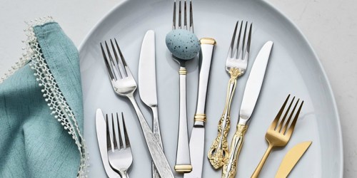 Mikasa Gold Harmony 65-Piece Flatware Set Just $34.99 at Macy’s