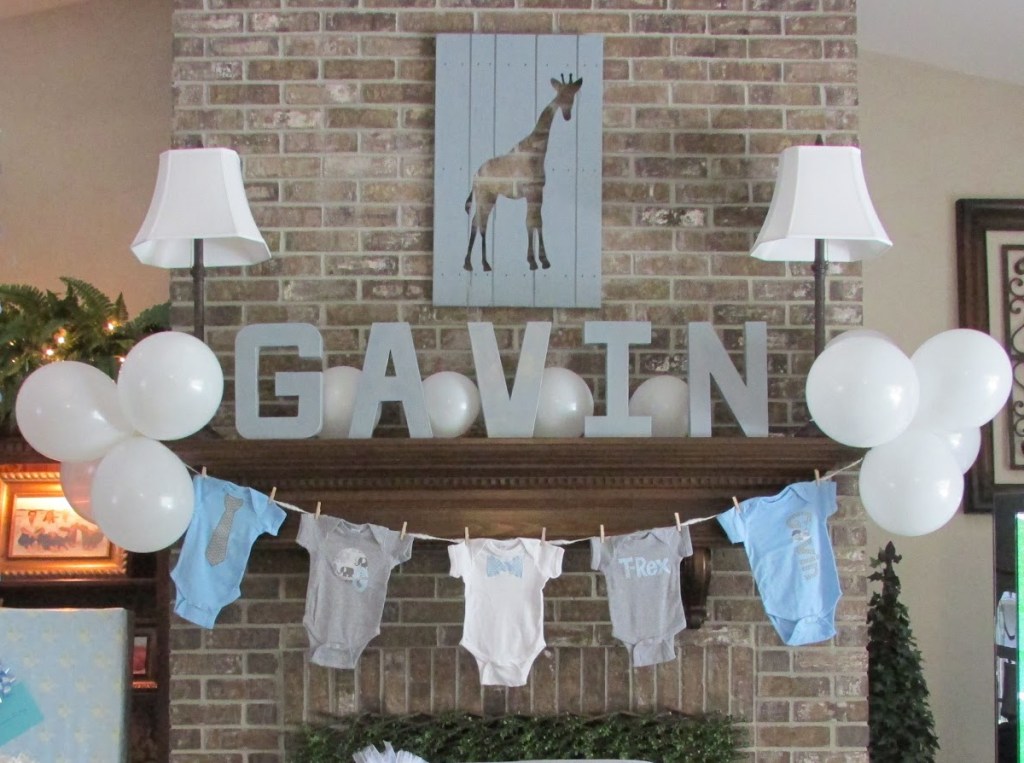 onesie banner for baby shower by tracy vaughn parker