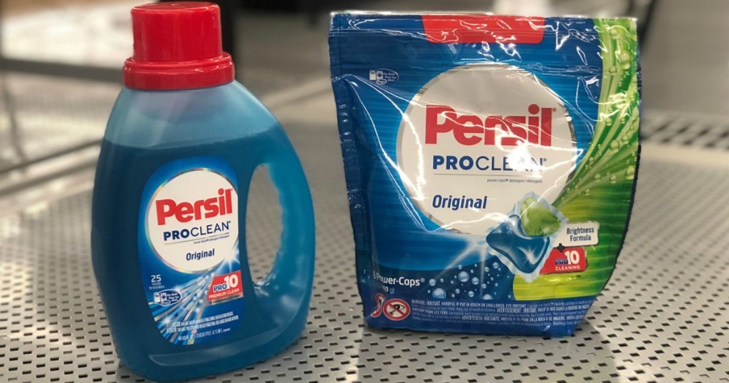 Persil Laundry Detergent on store floor