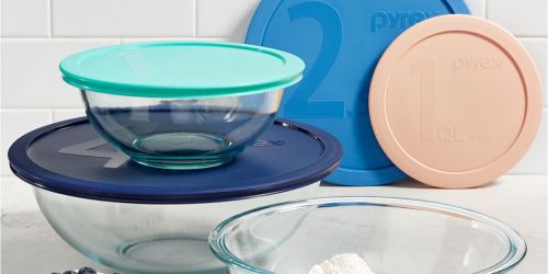 Pyrex 12-Piece Glass Storage or 8-Piece Mixing Bowl Set Only $14.99 Shipped at Macy’s (Regularly $48)