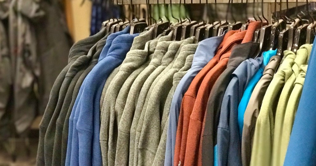 rack of rei sweaters