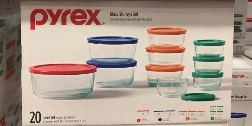 Pyrex 20-Piece Glass Storage Set Possibly Only $14.81 at Sam’s Club (Regularly $20)