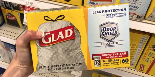 New $1/1 Glad OdorShield Trash Bag Coupon + Target Deal Idea