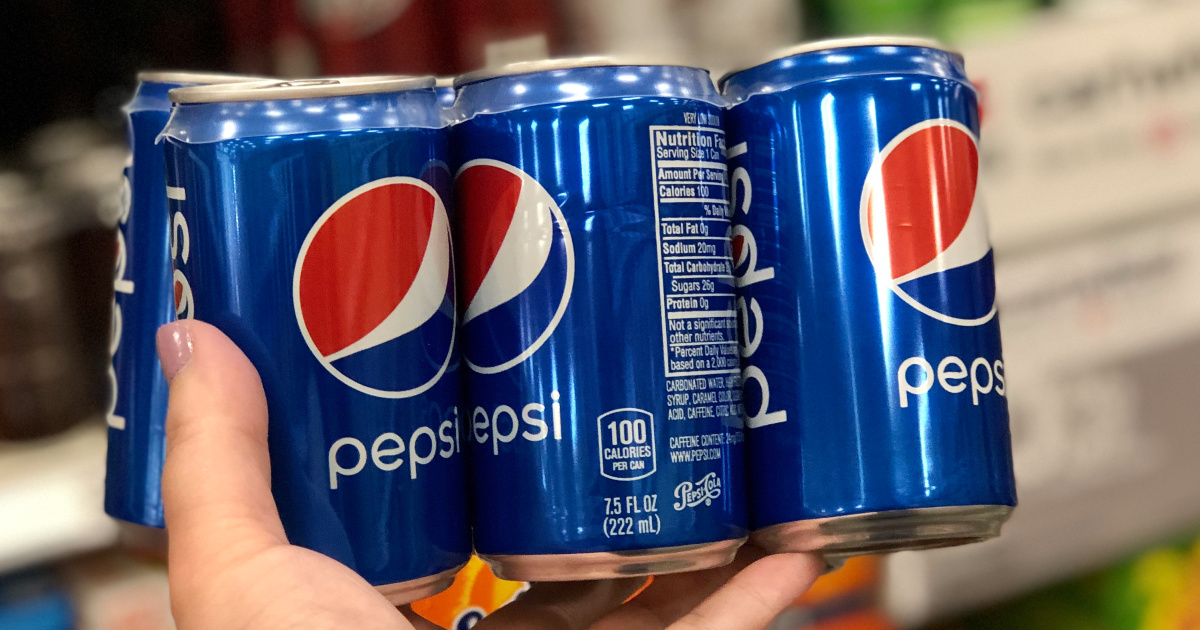 Pepsi Zero Sugar , 222mL Cans, 6 Pack