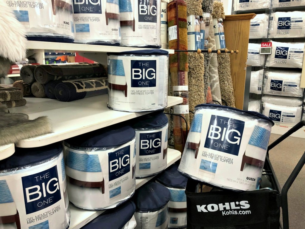 Kohl’s Cardholders The Big One Gel Memory Foam Topper &Three Pillows Only 29 Shipped