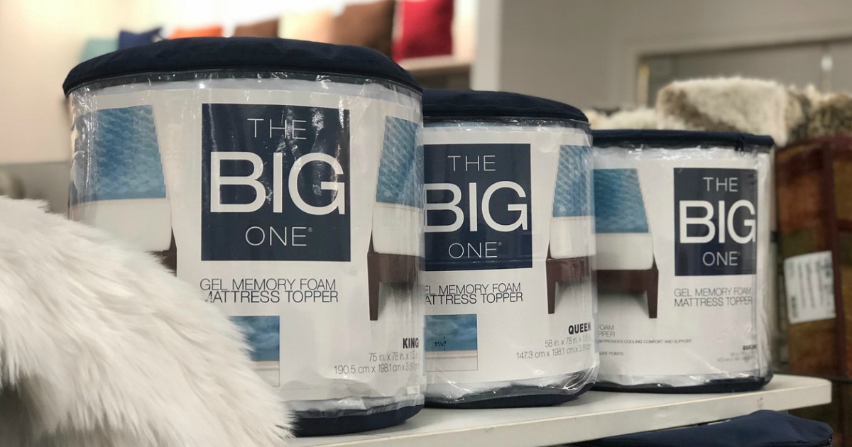 The Big One Gel Memory Foam Mattress Toppers From 37 79 Shipped For Kohl S Cardholders Regularly 90 Hip2save The Big One Gel Memory Foam Topper