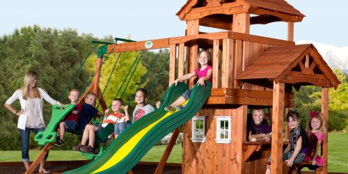 Up to 35% Off KidKraft Backyard Discovery Wooden Swing Sets at Walmart.com