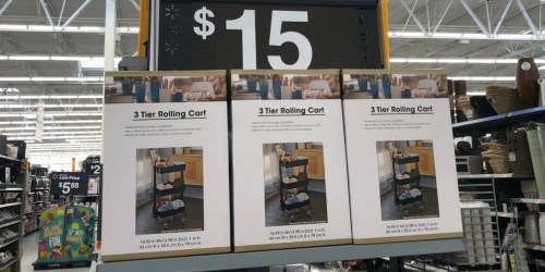 3 Tier Rolling Cart Only $15 at Walmart (Regularly $30)