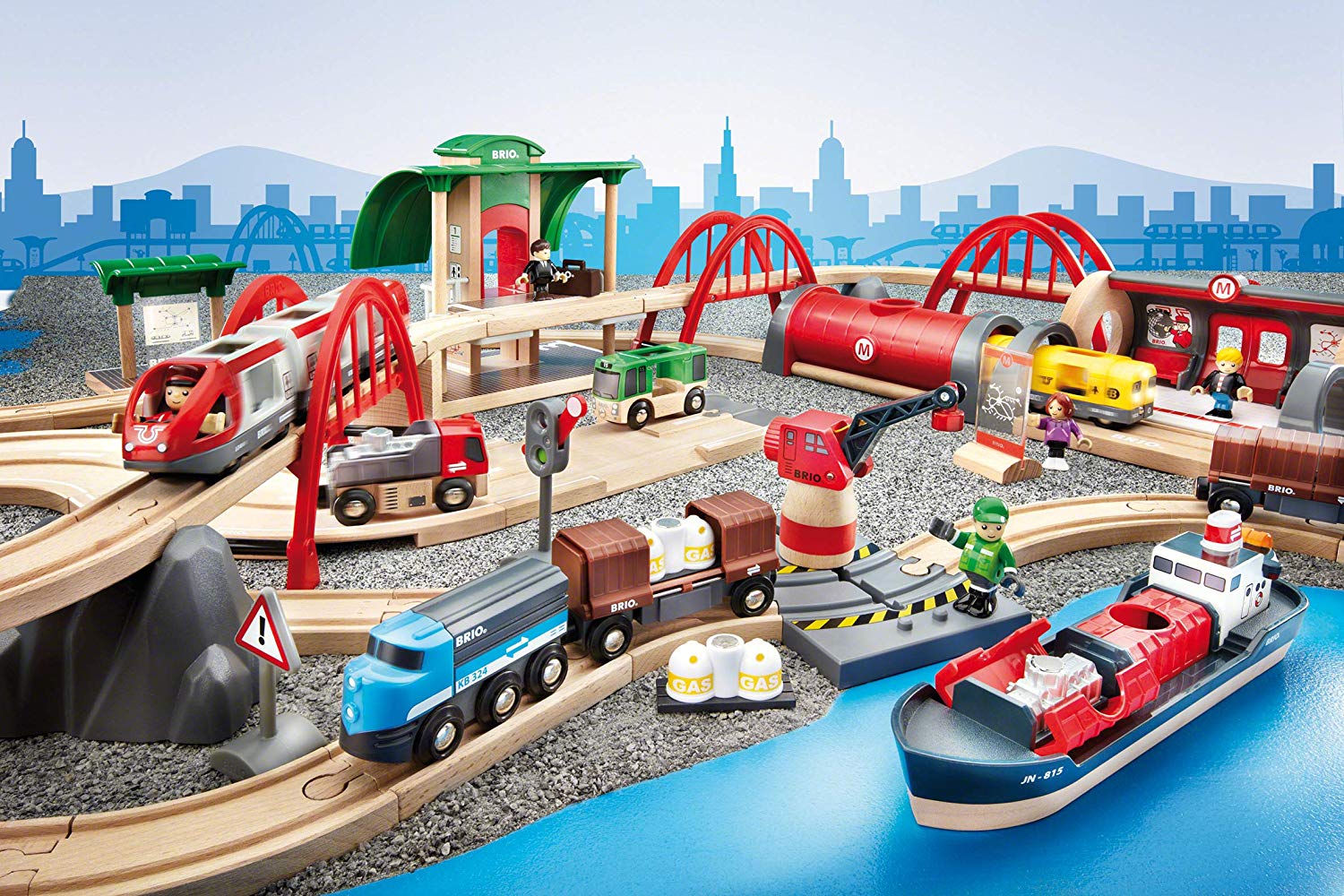 brio world metro railway set