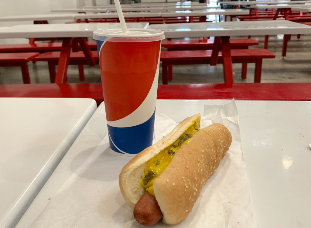 All Beef 1/4-lb Hot Dog and 20oz Soda