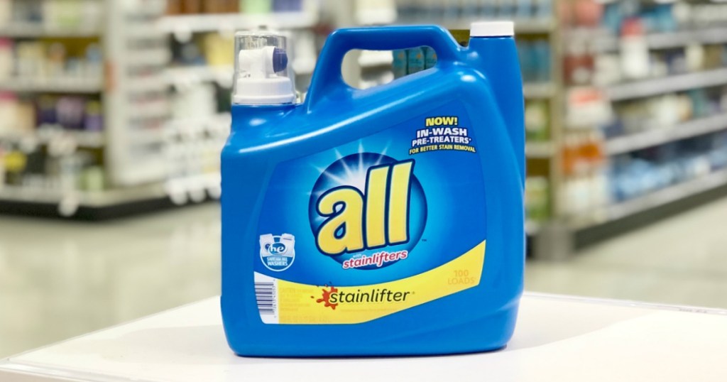 large container of All laundry detergent