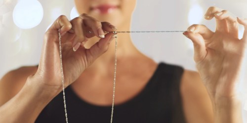 Italian Sterling Silver Adjustable Milano Twist Necklace Chain Only $25.49 Shipped (Regularly $100)