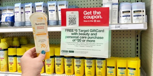 High Value $3/1 Aveeno Suncare Coupon = Just $3 After Target Gift Card (Regularly $9)