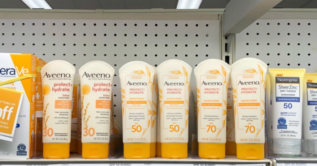 aveeno sunscreen at Target