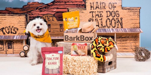 First BarkBox ONLY $5 Shipped (THREE Toys in Every Box)
