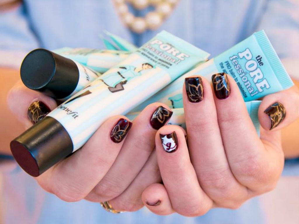 Benefit POREfessional face primers in hands