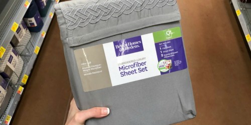 Better Homes & Gardens Microfiber Sheets & Pillowcase Sets as Low as $7 at Walmart