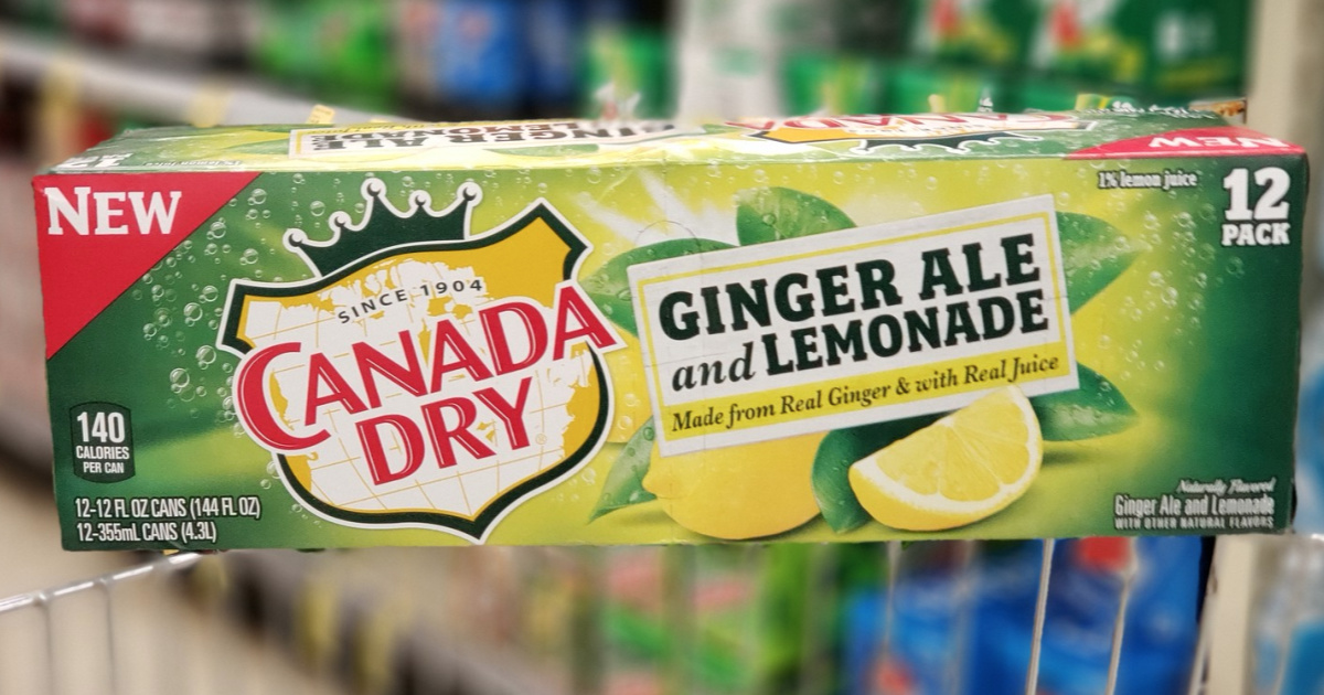 Canada Dry Ginger Ale & Lemonade 12Packs Only 1.66 Each After Cash