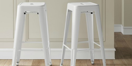 TWO Threshold Backless Barstools Just $49.49 Shipped at Target.com (Only $24.75 Each)