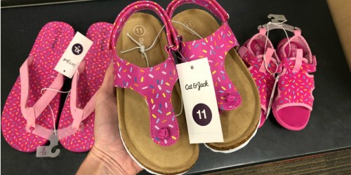 Save on New Cat & Jack Girls Sprinkle Sandals & Water Shoes at Target (Fun for Nat’l Donut Day)