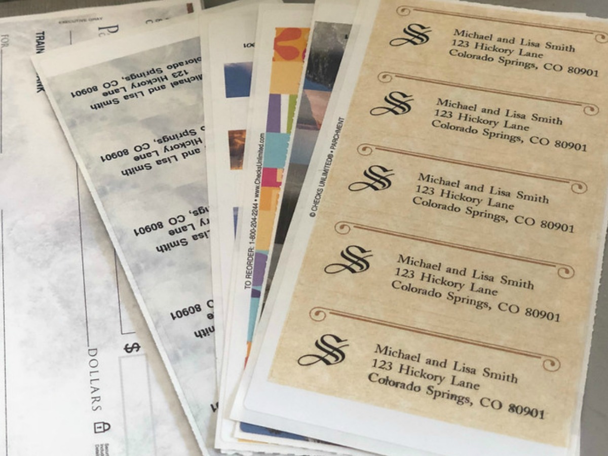 Custom Checks + FREE Address Labels (6.99 Shipped/Box)