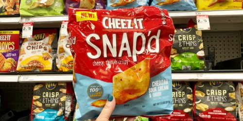 New Cheez-It Snap’d Snacks Coupon = Only $1 After Cash Back at Target