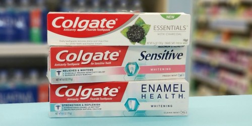 New $1/1 Colgate Enamel Health, Sensitive or Essentials Toothpaste Coupon