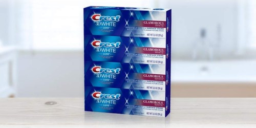 Crest 3D White Luxe Glamorous Toothpaste 4-Pack Only $8.98 (Regularly $17)