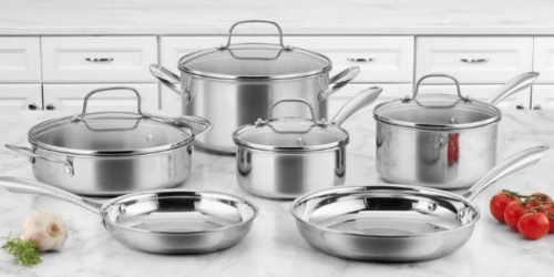 Cuisinart 10-Piece Cookware Set Only $159.88 Shipped & More