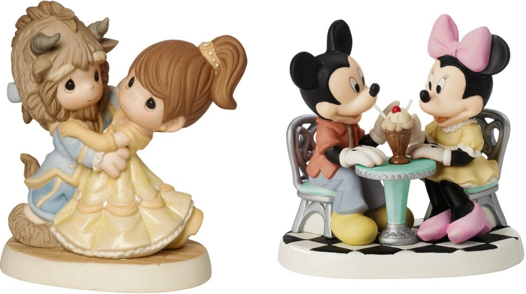 Disney Mickey And Minnie Sharing Ice Cream Float Figurine