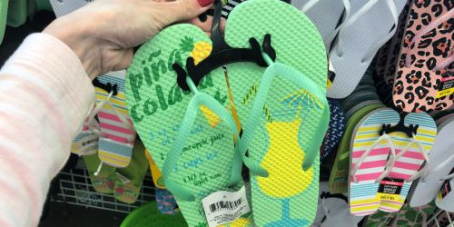 Women’s Cocktail Inspired Flip Flops Only $1 at Dollar Tree
