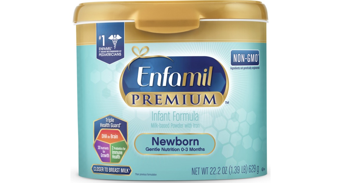 canister of enfamil premium newborn forumla