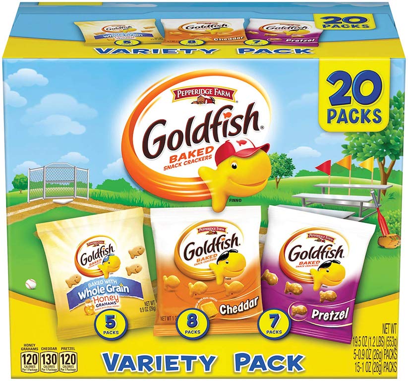 goldfish crackers 20 count in box