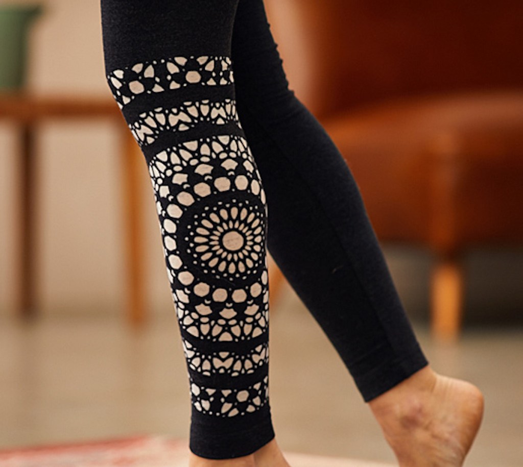 Bally Fitness High-Waist Printed Capri Legging with Pockets
