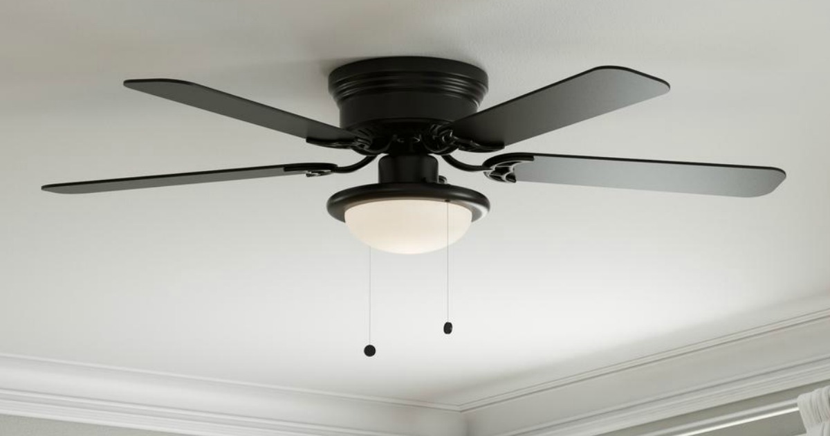 Hugger Ceiling Fan Only 39 97 At Home Depot Regularly 55