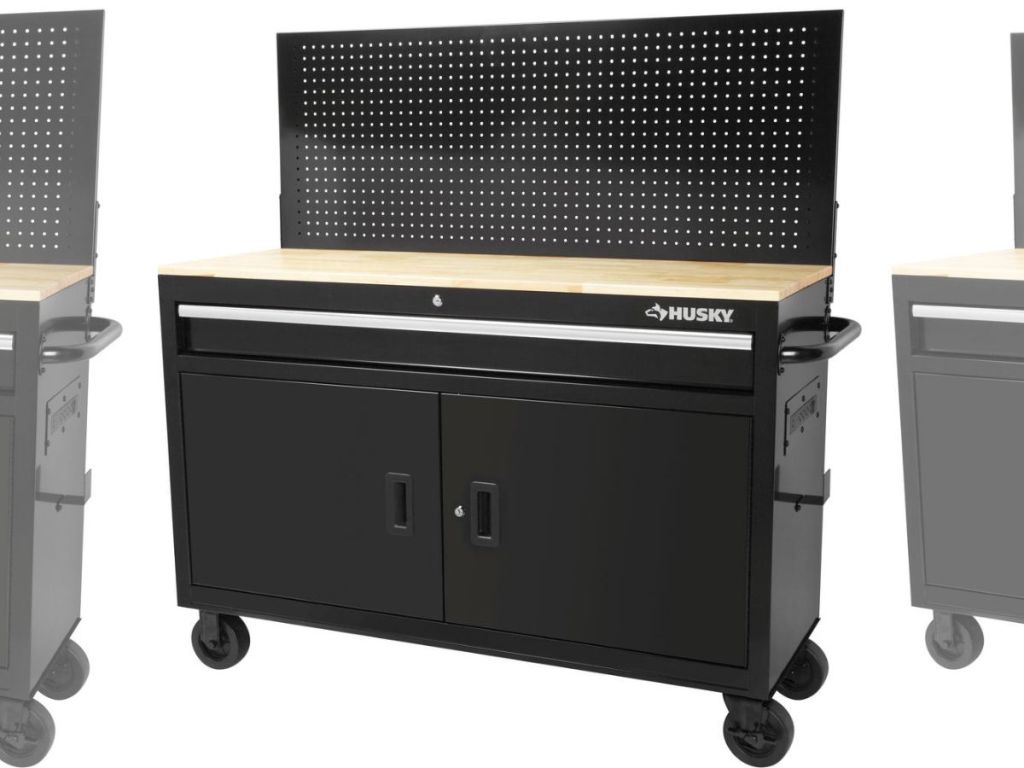 husky tool chest mobile workbench only $198 at home depot