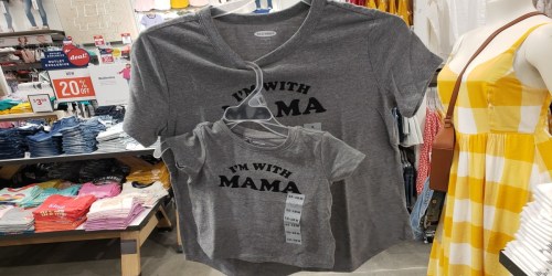 Old Navy Mom & Mini Me Tees ONLY $3-$5 (In-Store & Online)