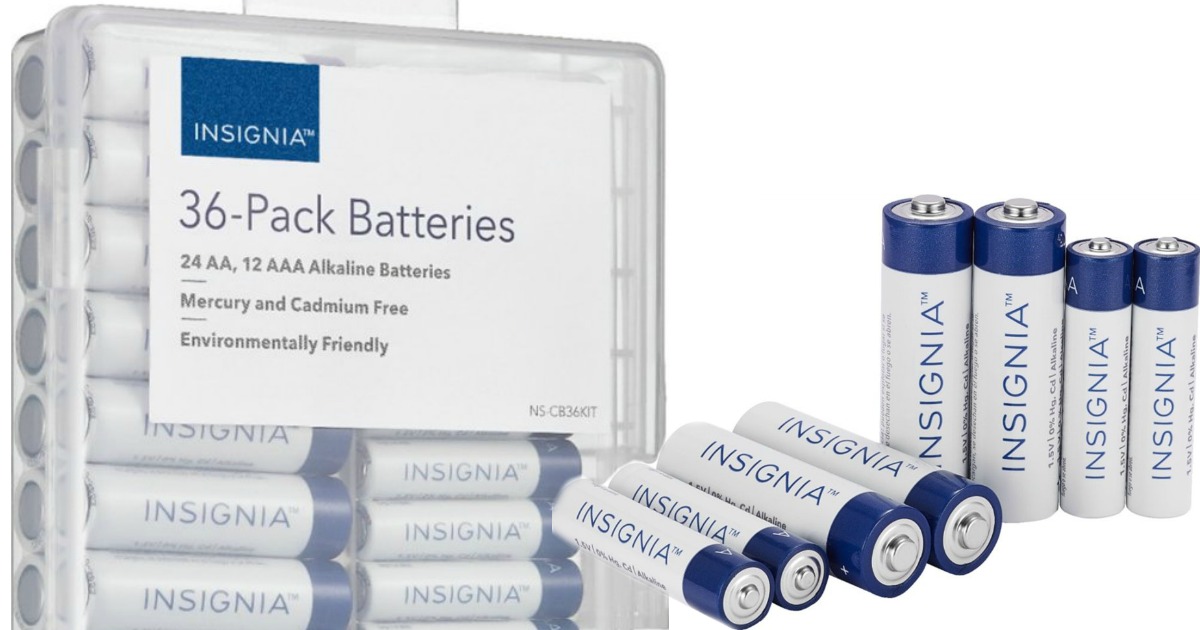 Insignia AA & AAA Batteries 36Count Multipack Only 6.99 Shipped