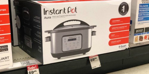 Instant Pot Aura 6-Quart Multi Cooker as Low as $48.97 (Regularly $130) at Target