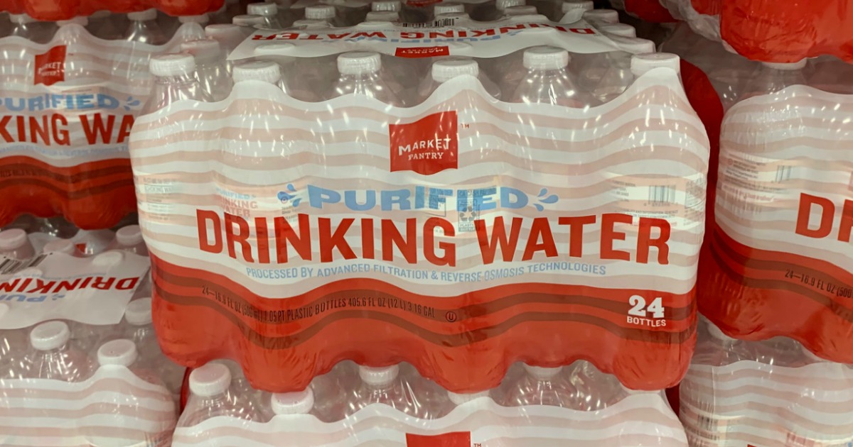 Market Pantry Water 24Packs Only 1.86 Each After Target Gift Card